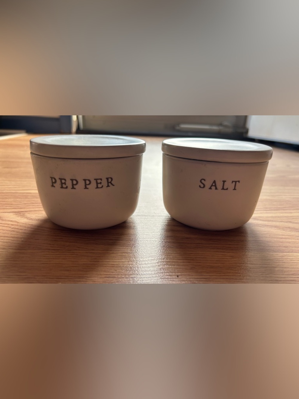 Hearth And Hand Magnolia Salt And Pepper Cellars With Lids